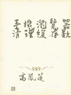 手机浏览器如何清理缓存数据