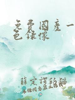 免费国产一级黄色录像