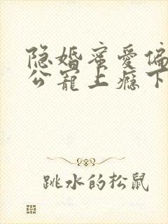 隐婚蜜爱偏执老公宠上瘾下载