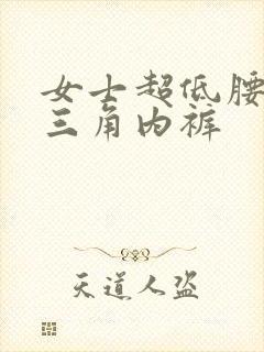 女士超低腰窄边三角内裤