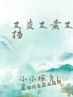 又爽又黄又无遮挡