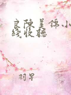 良陈美锦小说在线收听