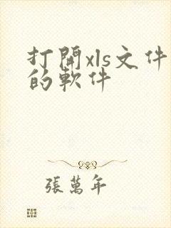 打开xls文件的软件