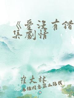 《爱没有错》分集剧情