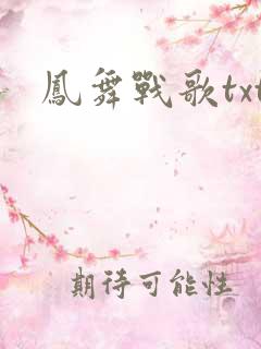 凤舞战歌txt