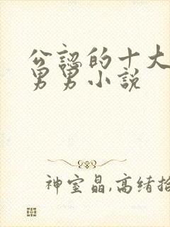 公认的十大虐心男男小说