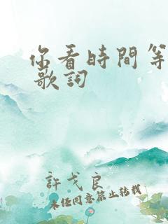 你看时间等过谁 歌词