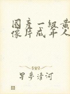 国产一级黄色录像片成年人片