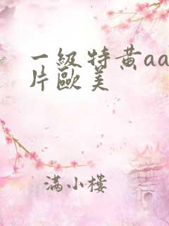 一级特黄aa大片欧美
