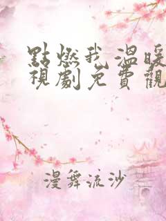 点燃我温暖你电视剧免费观看草民