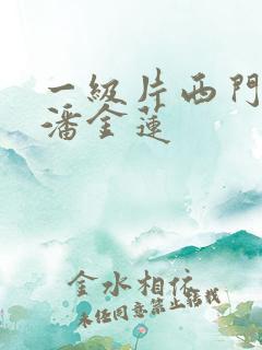 一级片西门庆和潘金莲