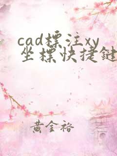 cad标注xy坐标快捷键