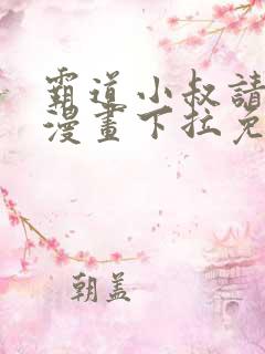 霸道小叔请轻撩漫画下拉免费