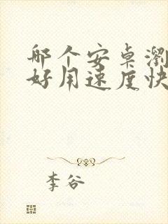 哪个安卓浏览器好用速度快