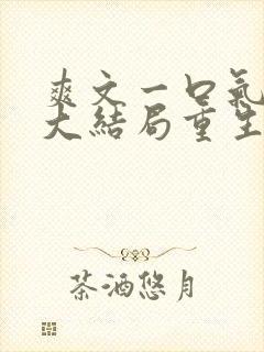 爽文一口气看到大结局重生