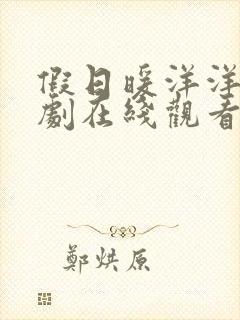 假日暖洋洋电视剧在线观看免费高清