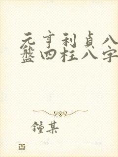 元亨利贞八字排盘四柱八字免费排盘软件