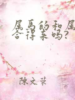 属马的和属龙的合得来吗?