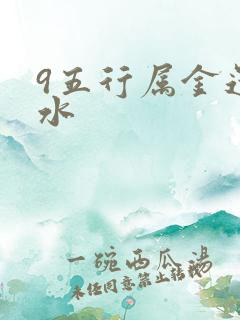 9五行属金还是水