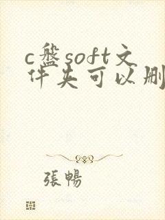 c盘soft文件夹可以删除吗