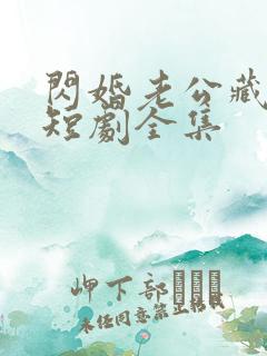 闪婚老公藏不住短剧全集