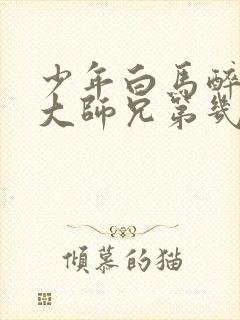 少年白马醉春风大师兄第几集出现的