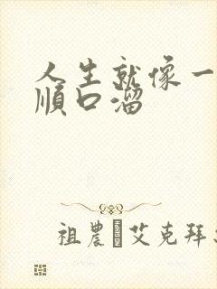 人生就像一场戏顺口溜