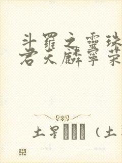 斗罗之灵珠神剑君天麟宁荣荣的小说免费阅读