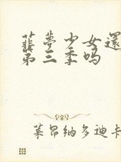 菲梦少女还会有第三季吗