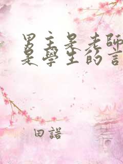 男主是老师女主是学生的言情小说