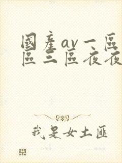 国产av一区二区三区夜夜