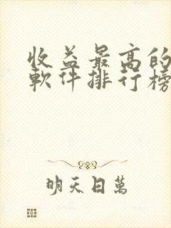 收益最高的聊天软件排行榜前十名