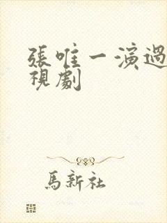 张唯一演过的电视剧