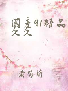 国产91精品久久久