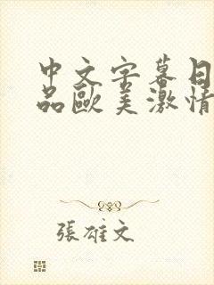 中文字幕日韩精品欧美激情