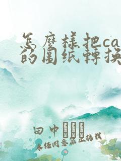 怎么样把cad的图纸转换成pdf
