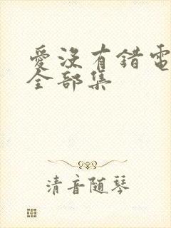 爱没有错电视剧全部集