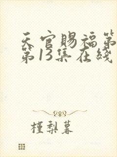 天官赐福第二季第13集在线观看