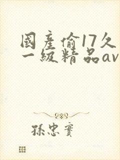 国产偷17久久一级精品av