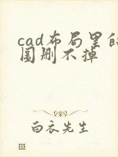 cad布局里的图删不掉