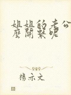 姐姐的老公是什么关系呢