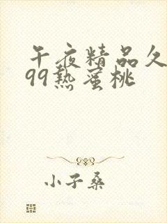 午夜精品久久久99热蜜桃