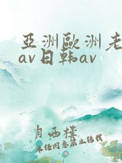 亚洲欧洲老熟妇av日韩av
