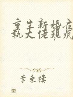 重生新婚夜被偏执大佬亲疯了txt