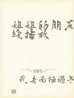 姐姐的朋友1在线播放