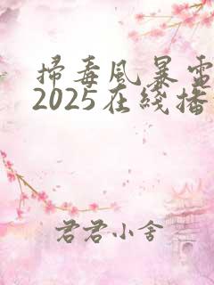 扫毒风暴电视剧2025在线播放免费观看全集