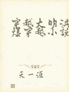 穿越大明洪武自爆穿越小说