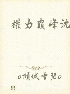 权力巅峰沈青云