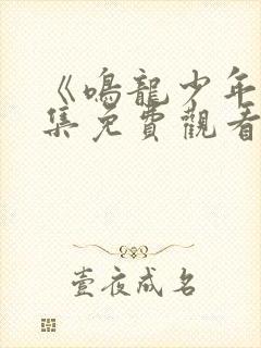 《鸣龙少年》全集免费观看