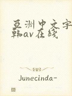 亚洲中文字幕日韩av在线